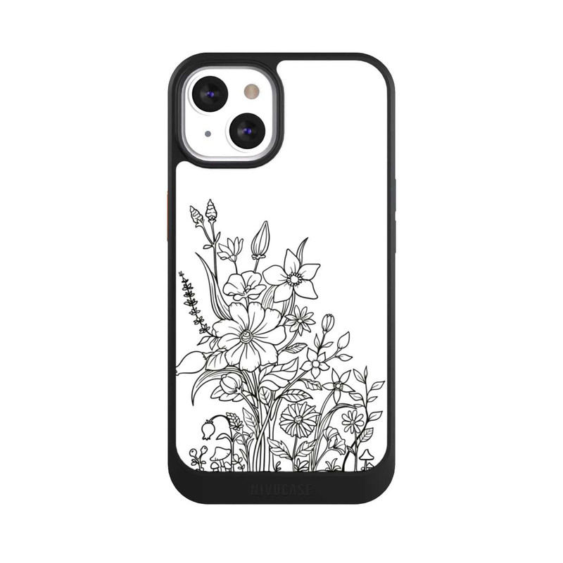 iPhone 13 NIVOcore Blumen Linienkunst