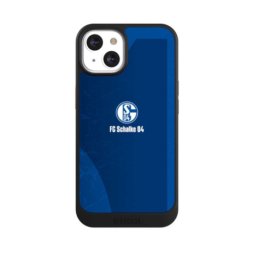 Apple iPhone 13 NIVOcore Schalke 04 Blauer Hintergrund Mit Logo