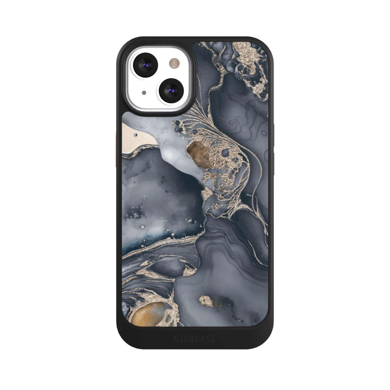 iPhone 13 NIVOcore Alcohol Ink Gold Grey