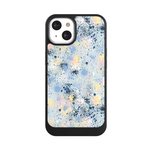 Apple iPhone 13 NIVOcore Tintentropfen Staub Textur Blau