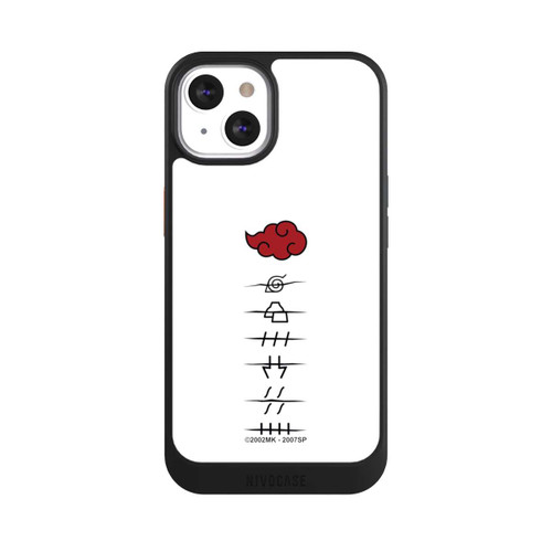 Apple iPhone 13 NIVOcore Akatsuki Mitgliedersymbole Weiß