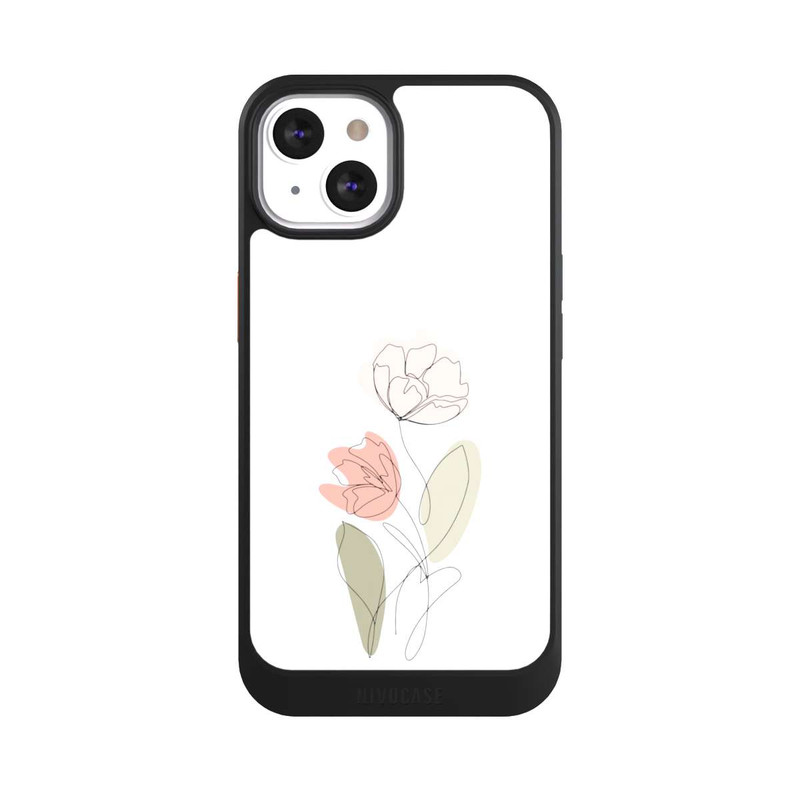 iPhone 13 NIVOcore Flower Line Art Green