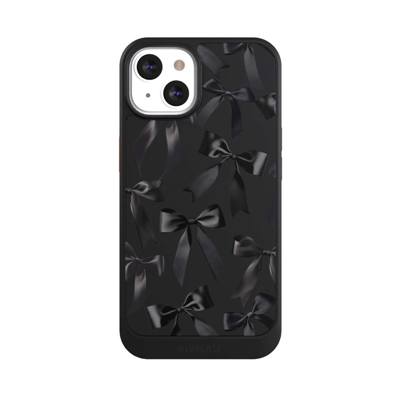 iPhone 13 NIVOcore Schwarze Satinschleifen