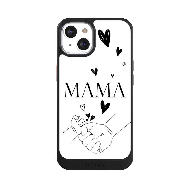 iPhone 13 NIVOcore Mothers Day Line Art Hands Black and White