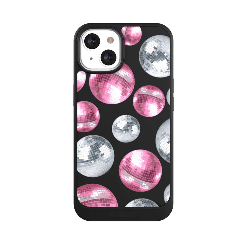 iPhone 13 NIVOcore Discokugel Show Pink Transparent