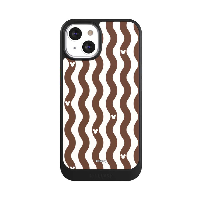 iPhone 13 NIVOcore Mickey Mouse Brown Pattern Waves