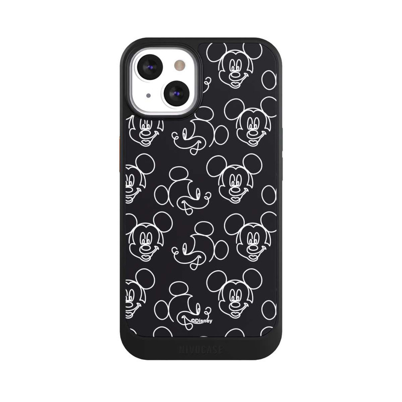 iPhone 13 NIVOcore Disney Mickey Muster Schwarz