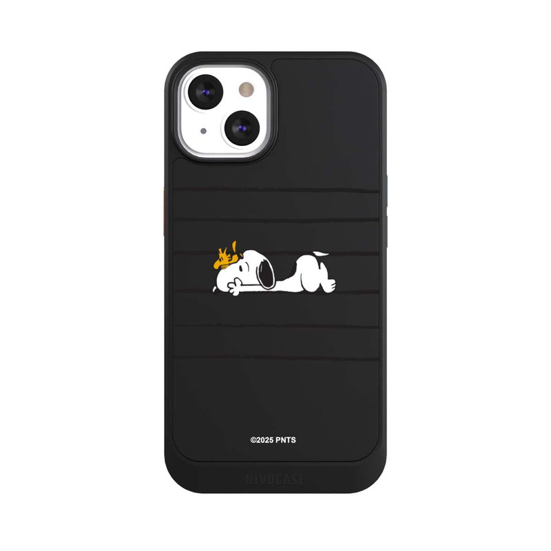 iPhone 13 NIVOcore Snoopy Woodstock Streifen Peanuts Transparent