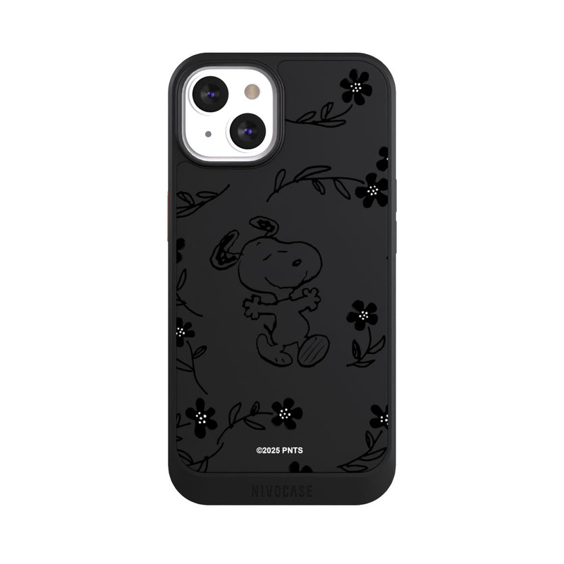 iPhone 13 NIVOcore Snoopy und Flowers Transparent