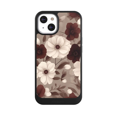 Apple iPhone 13 NIVOcore Negative Flower Bordeaux White with AI