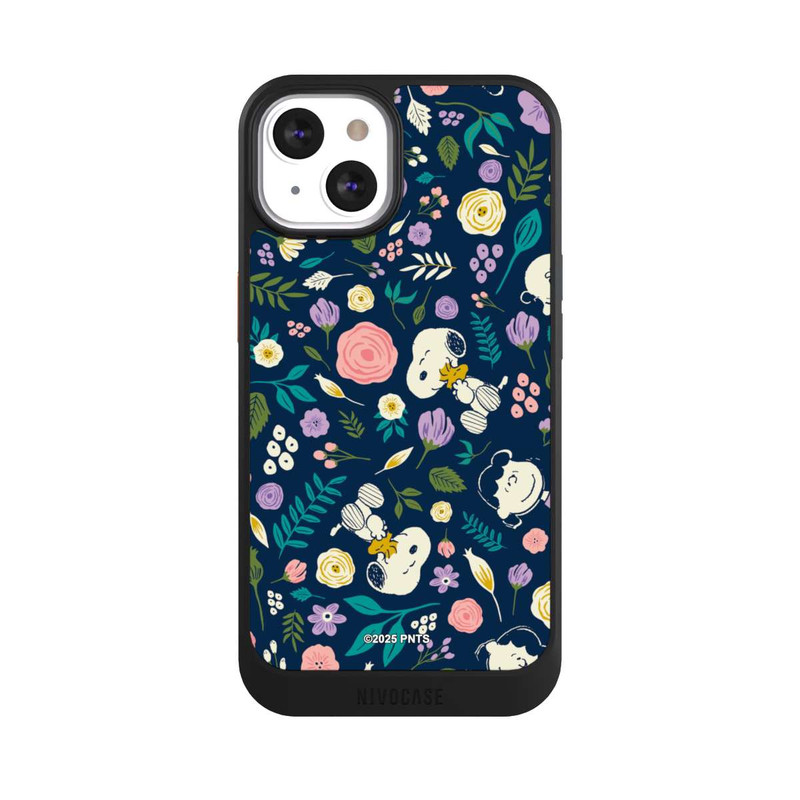 iPhone 13 NIVOcore Peanuts Dark Flower Pattern
