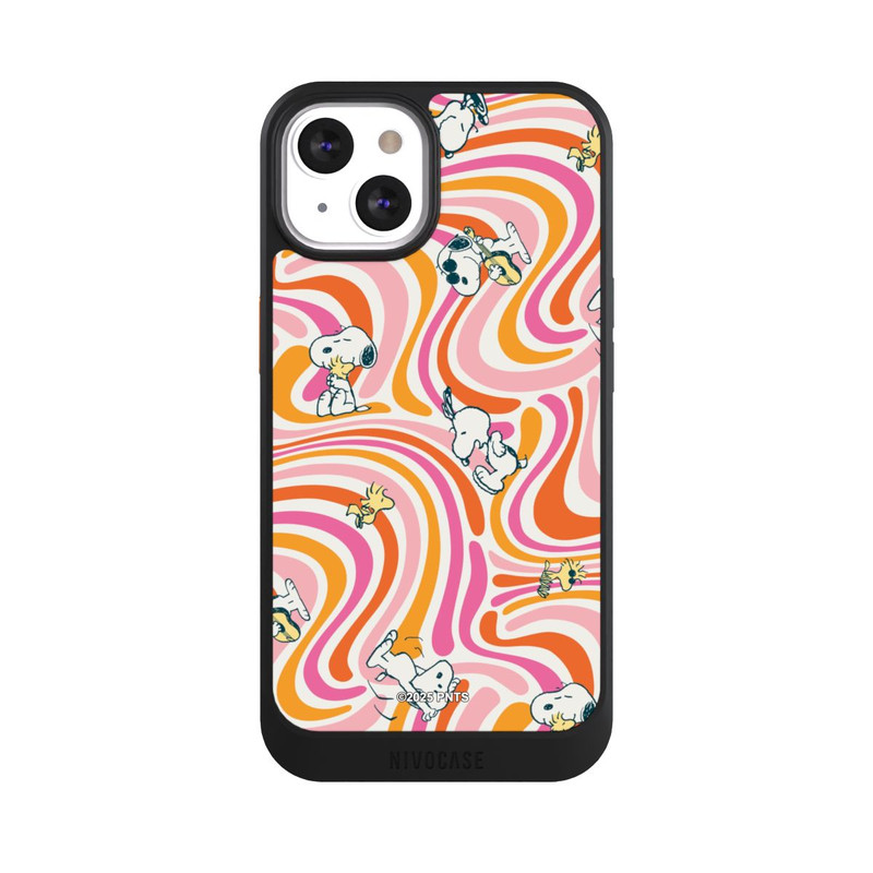 iPhone 13 NIVOcore Peanuts Hippie Pattern Orange