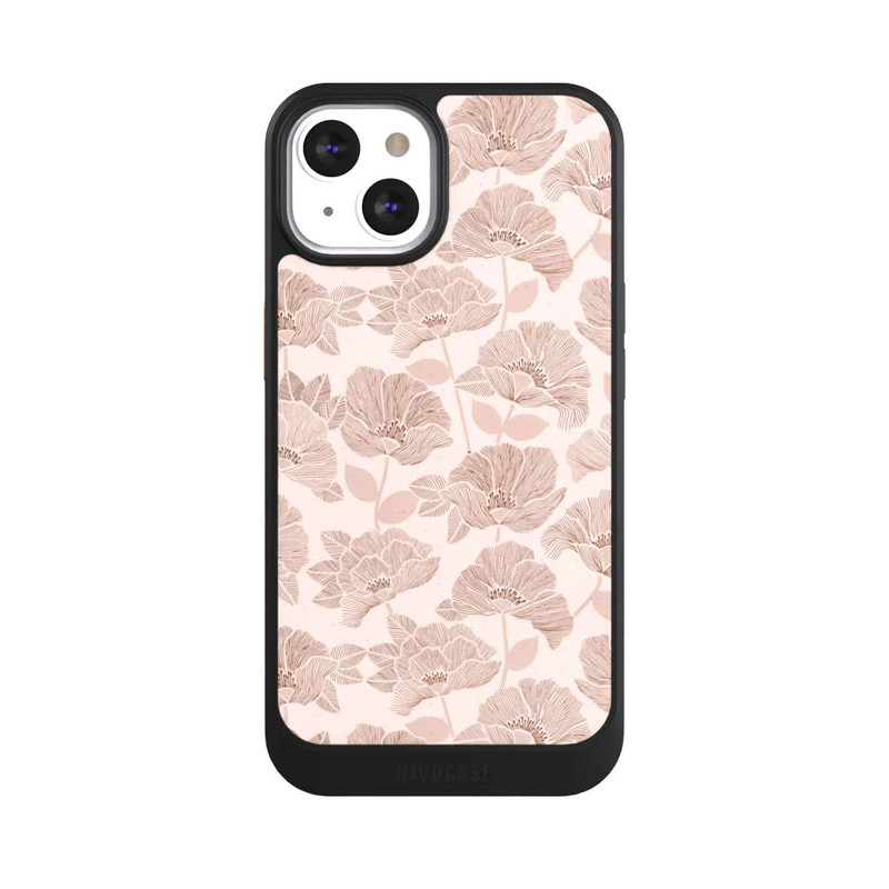 iPhone 13 NIVOcore Brown Floral Block