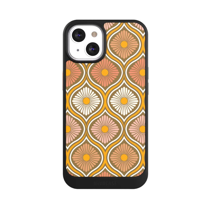 iPhone 13 NIVOcore Groovy 70s Retro Mid-Century Daisy Flowers