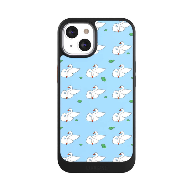 iPhone 13 NIVOcore Étang bleu à motifs de canards