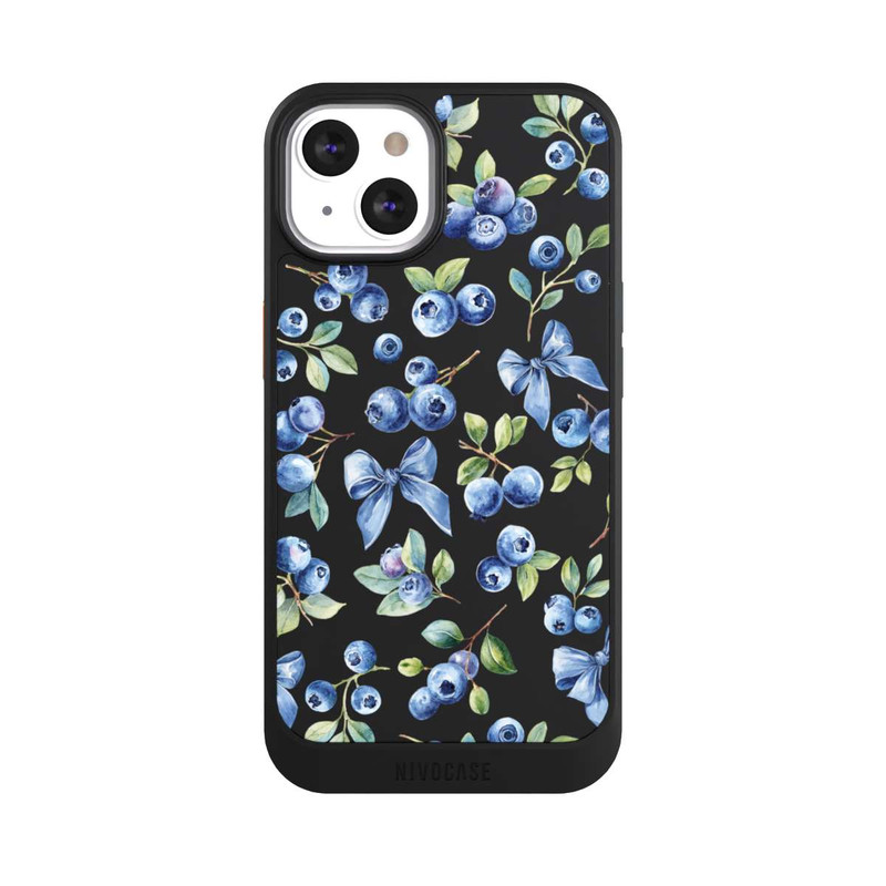 iPhone 13 NIVOcore Blaubeere Schleifen Transparent mit KI