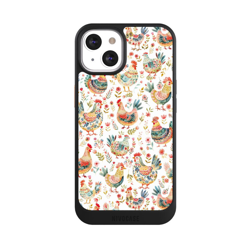 iPhone 13 NIVOcore Colorful Chicken Pattern with AI