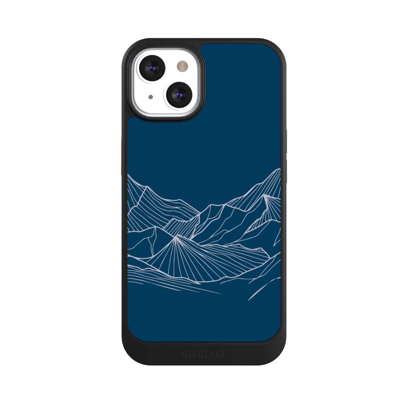 iPhone 13 NIVOcore Blue Mountain Contour Lines
