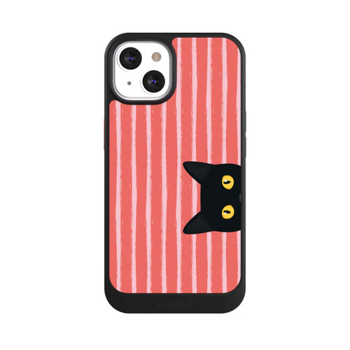 Apple iPhone 13 NIVOcore Schwarze Katze Gestreift Orange