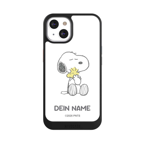 Apple iPhone 13 NIVOcore Snoopy And Woodstock Cuddling Personalisierbar