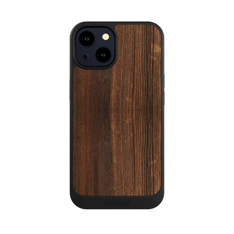 iPhone 14 NIVOcore Look Bois de Noyer