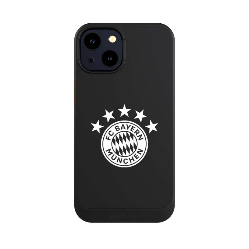 iPhone 14 NIVOcore FCB Logo einfarbig mit Sternen - ohne Hintergrund
