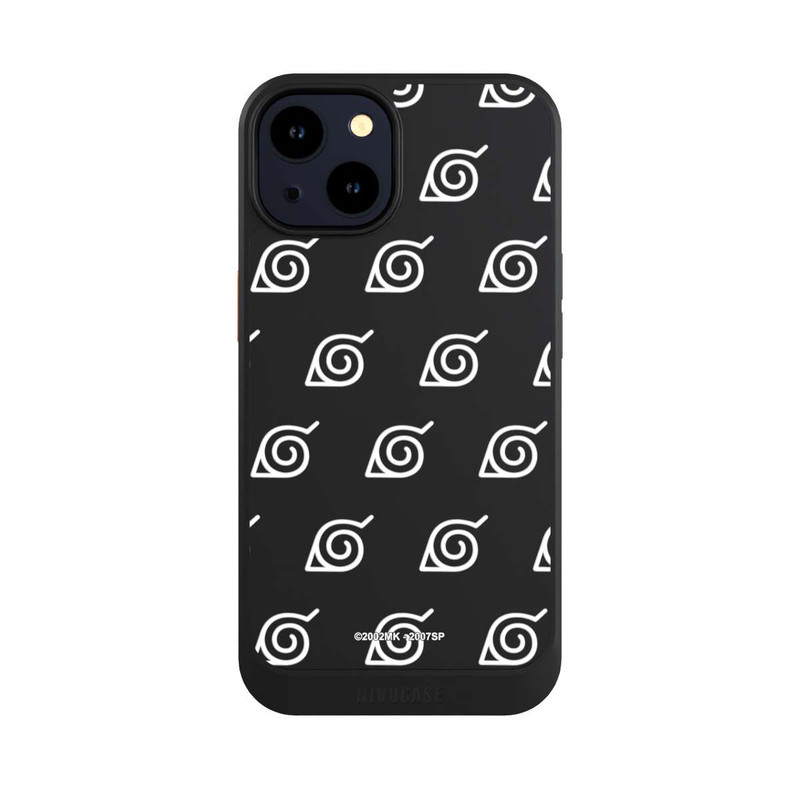 iPhone 14 NIVOcore white Konoha-Pattern Transparent