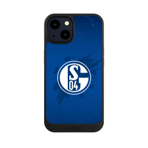 Apple iPhone 14 NIVOcore Schalke 04 Farbe Fleck Blau