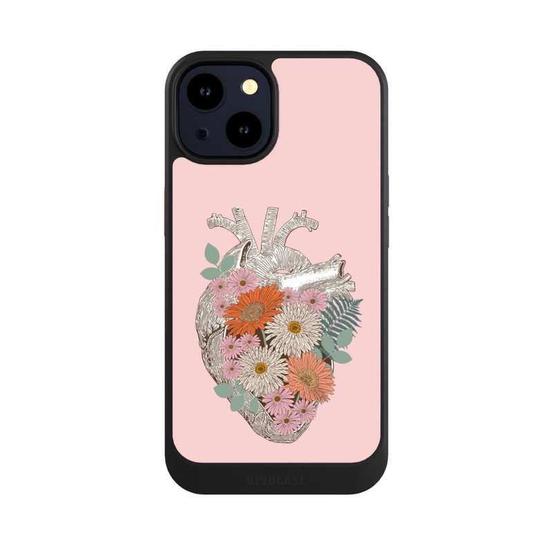 iPhone 14 NIVOcore Cœur Fleuri Vintage