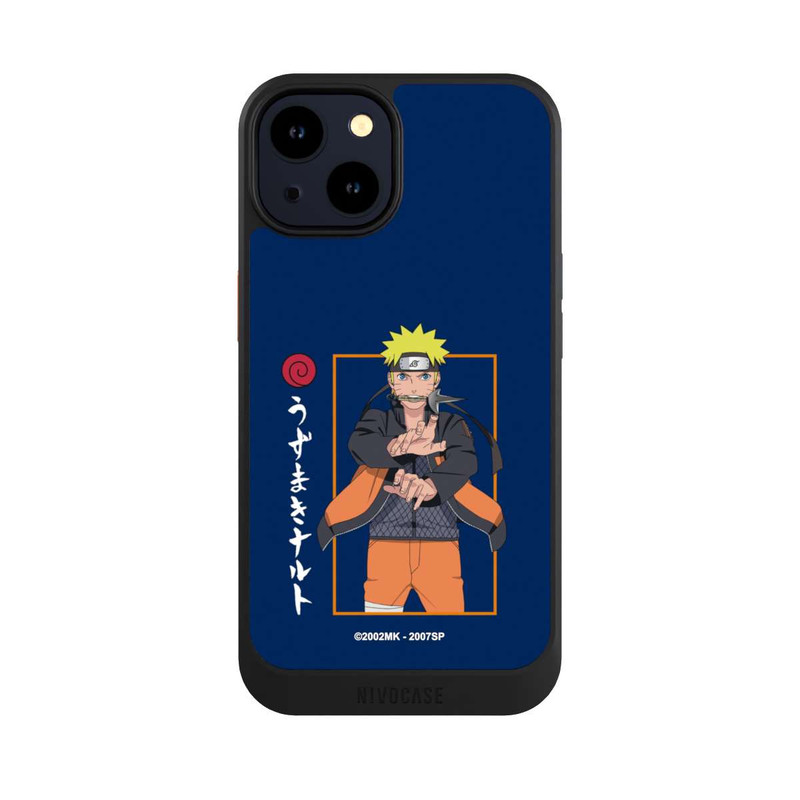 iPhone 14 NIVOcore Naruto Position de Combat bleu