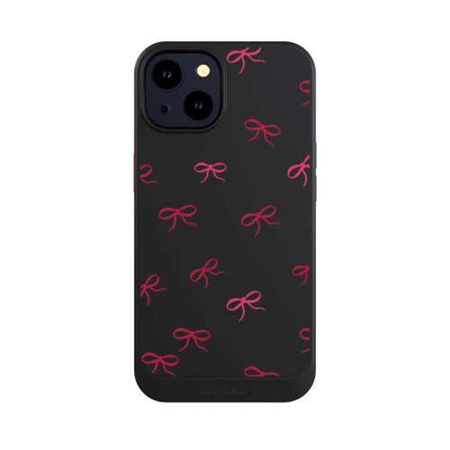 Apple iPhone 14 NIVOcore Schleifen Muster Rot