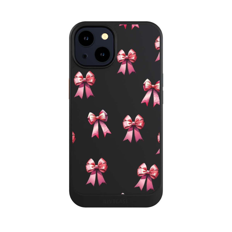 iPhone 14 NIVOcore Schleifen Muster Aquarell Pink