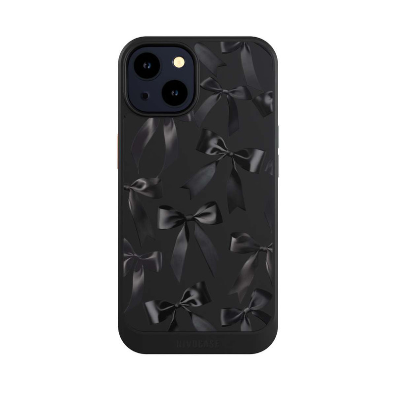 iPhone 14 NIVOcore Schwarze Satinschleifen