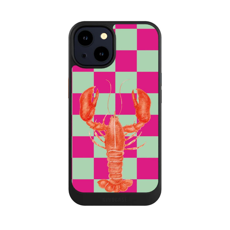 iPhone 14 NIVOcore Pink Checkers Lobster