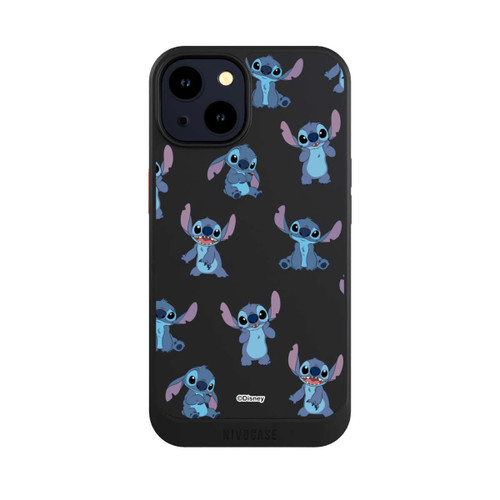 Apple iPhone 14 NIVOcore Stitch Faces Pattern Transparent