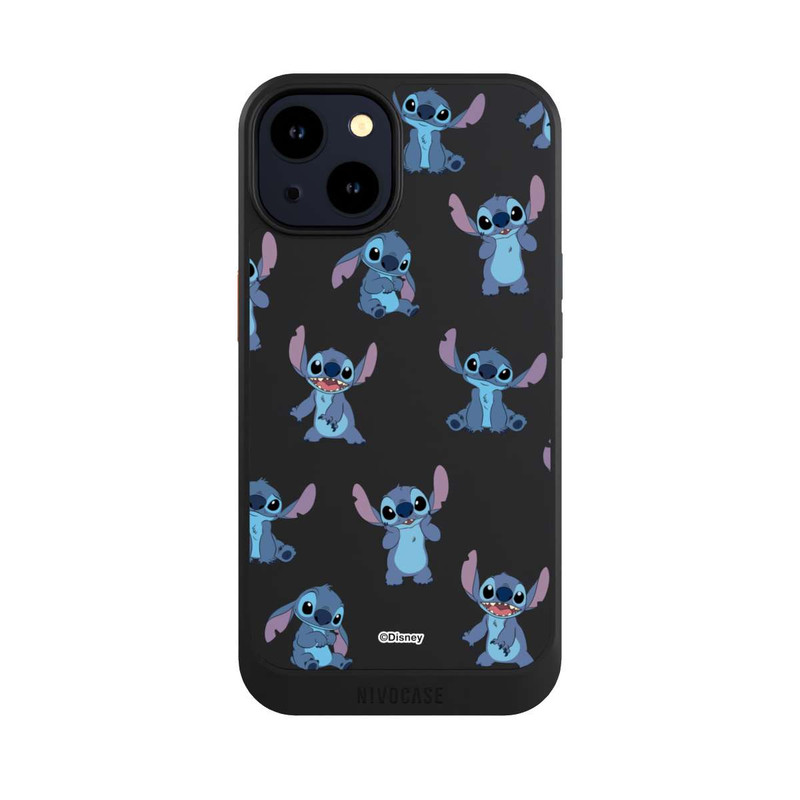 iPhone 14 NIVOcore Stitch Faces Pattern Transparent