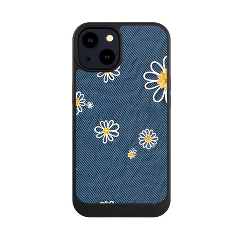 Apple iPhone 14 NIVOcore Jeans Flowers Pattern with AI