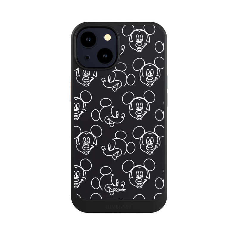 iPhone 14 NIVOcore Disney Mickey Muster Schwarz