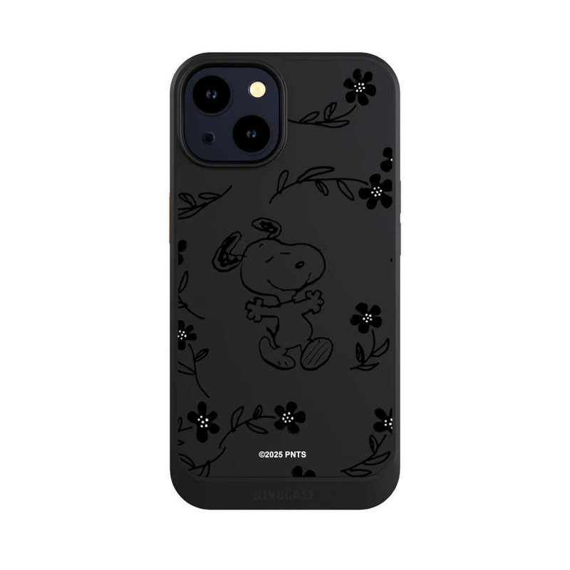 iPhone 14 NIVOcore Snoopy und Flowers Transparent