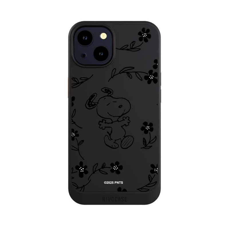 iPhone 14 NIVOcore Snoopy und Flowers Transparent