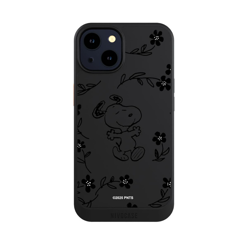 iPhone 14 NIVOcore Snoopy und Flowers Transparent