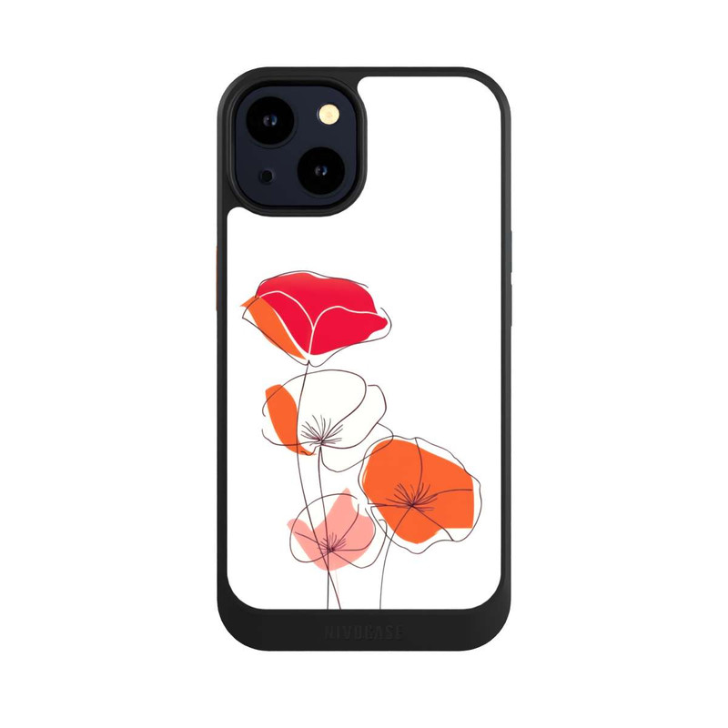 iPhone 14 NIVOcore Mohn Line Art