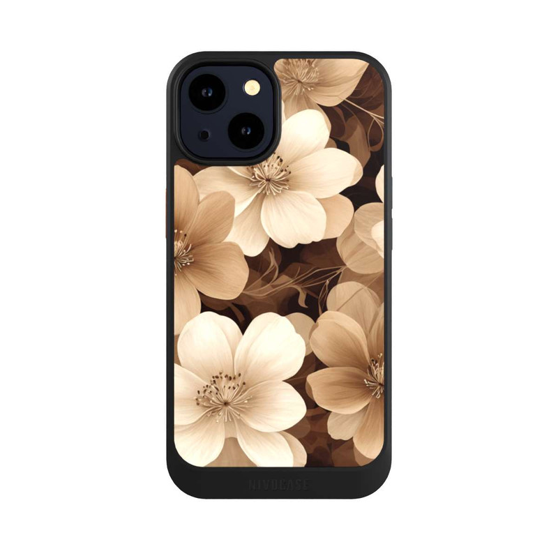 iPhone 14 NIVOcore Naturfarbene Negativblumen mit KI