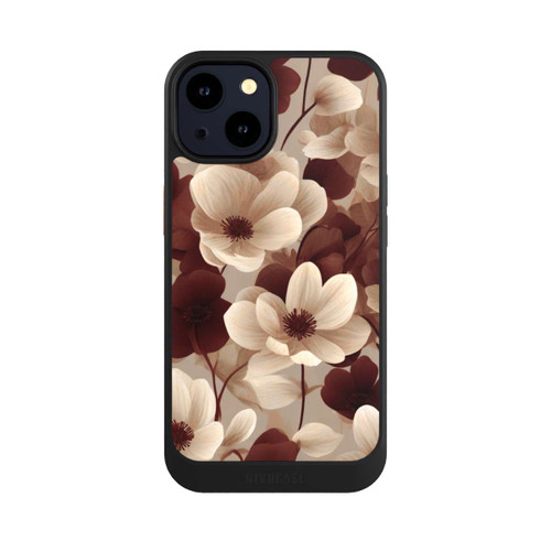 Apple iPhone 14 NIVOcore Naturfarbenes Blumenmuster mit KI