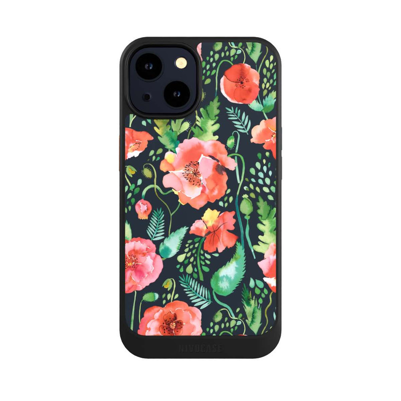 iPhone 14 NIVOcore Poppies Dark Wilderness