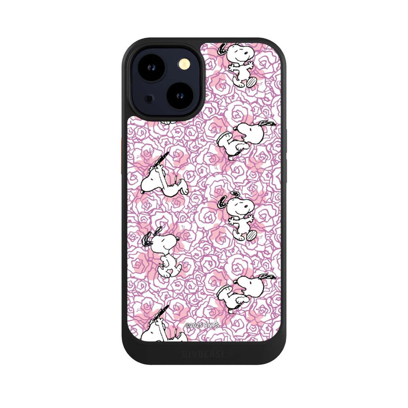 iPhone 14 NIVOcore Peanuts Pink Roses Pattern