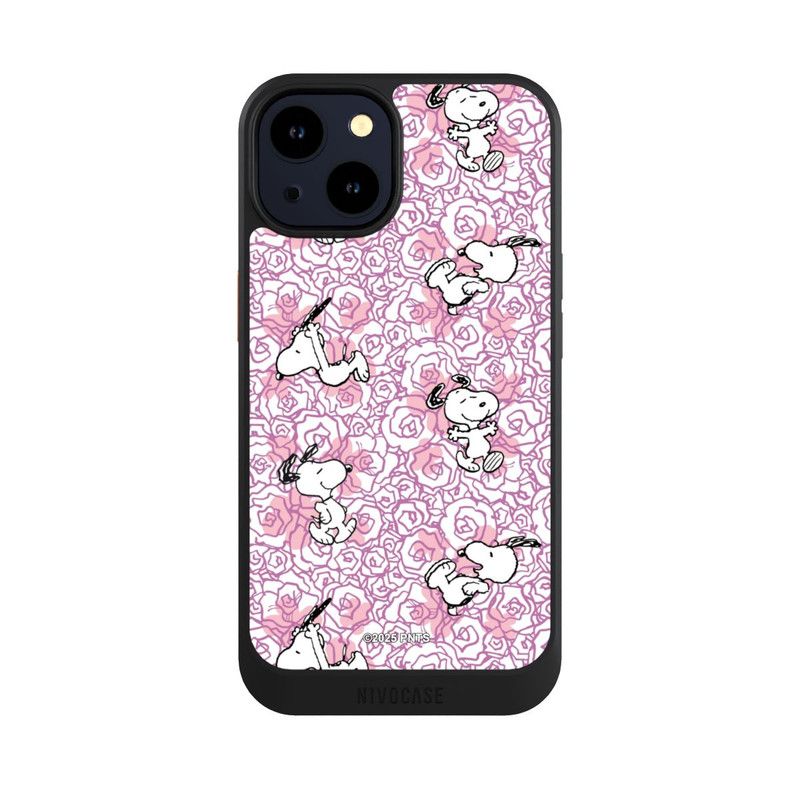 iPhone 14 NIVOcore Peanuts Pink Roses Pattern