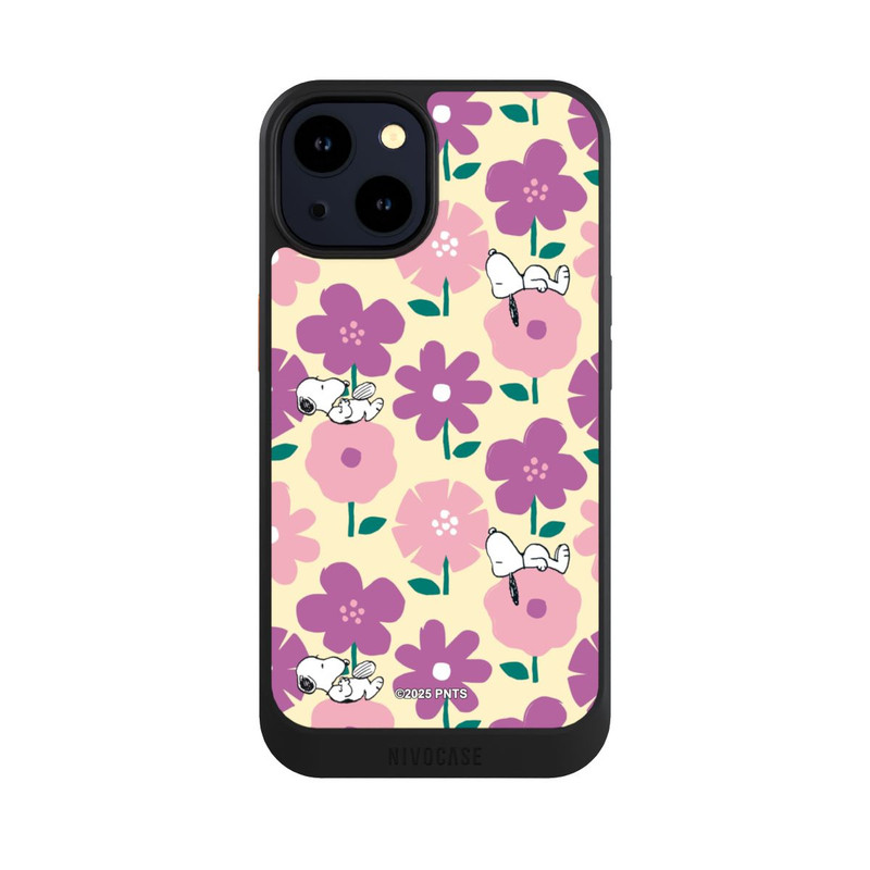 iPhone 14 NIVOcore Peanuts Flower Pattern Yellow