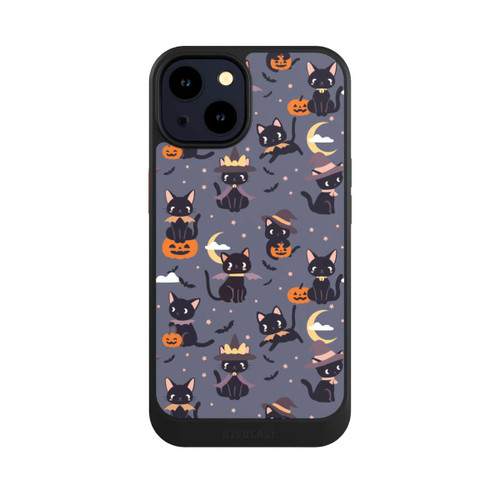 Apple iPhone 14 NIVOcore Cute Halloween Witch Cats and Pumpkins