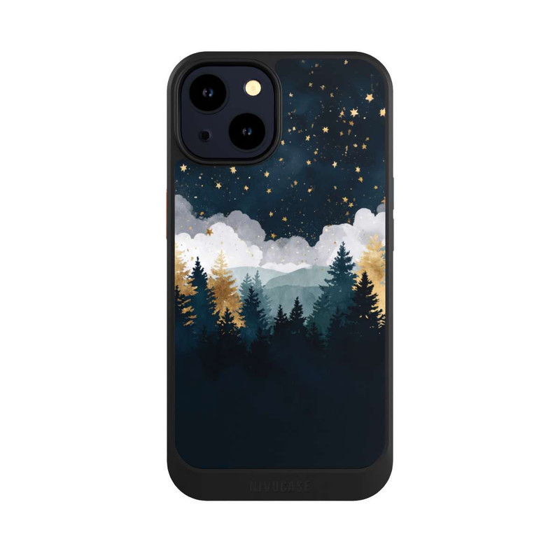 iPhone 14 NIVOcore Forêt Nocturne Indigo